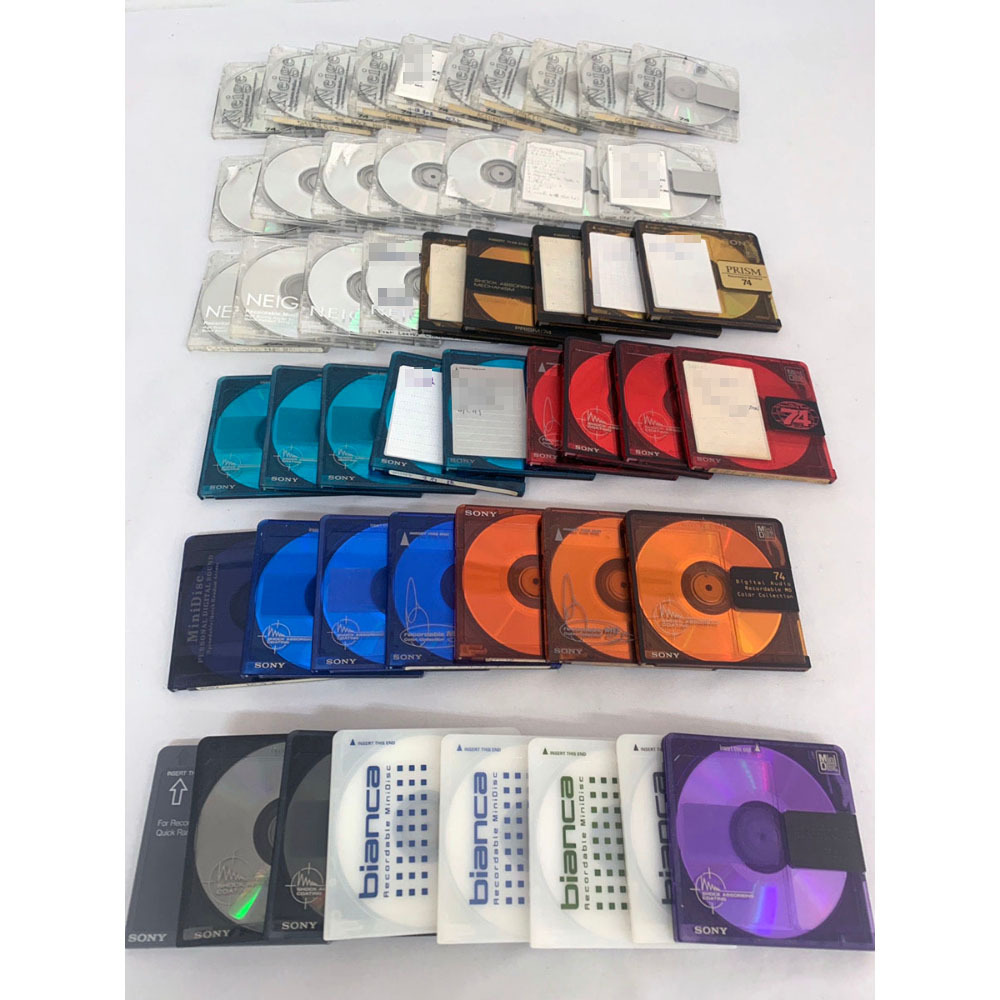 Sony MD 録音済み まとめ売り MiniDisc 50枚 使用済み ソニー Sony MD 録音済み まとめ売り MiniDisc 50枚 使用済み ソニー