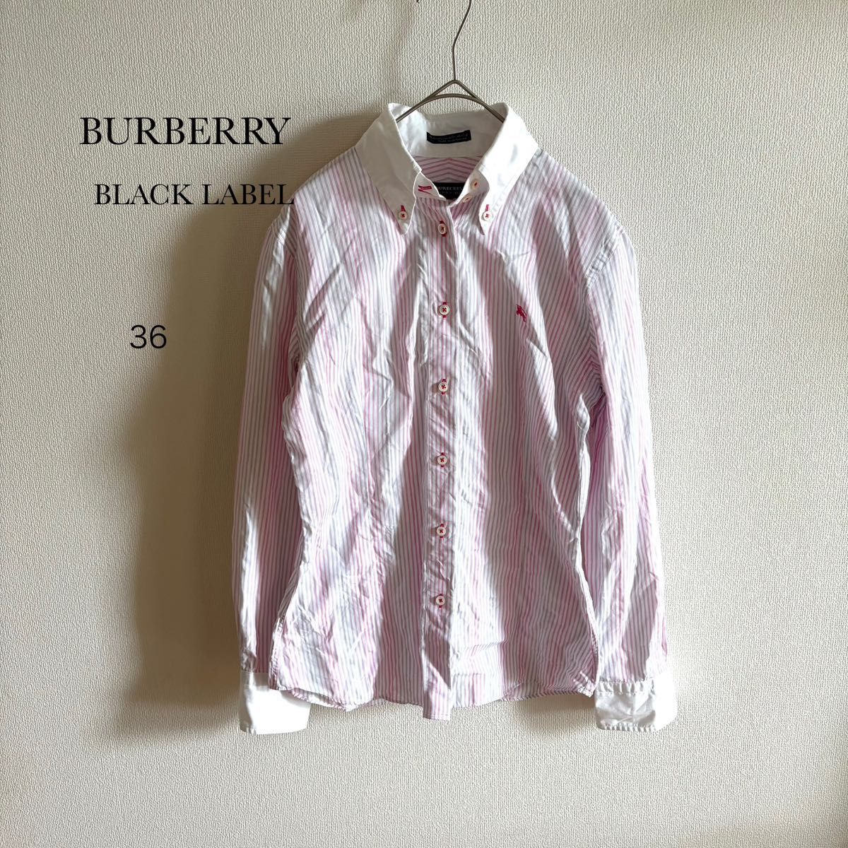 BURBERRY BLACK LABEL ストライプシャツ 36 ピンク|Yahoo BURBERRY BLACK LABEL ストライプシャツ 36 ピンク|Yahoo