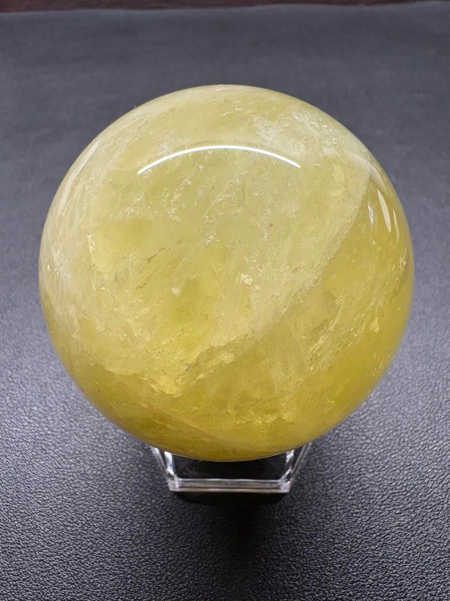 新入荷 シトリンスフィア 直径71ミリ 528g 台座付き 大玉 天然石 新入荷 シトリンスフィア 直径71ミリ 528g 台座付き 大玉 天然石