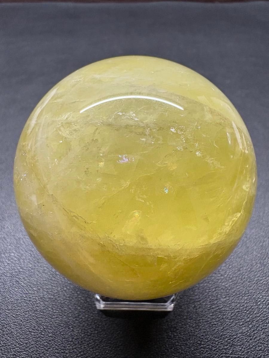 新入荷 シトリンスフィア 直径71ミリ 528g 台座付き 大玉 天然石 新入荷 シトリンスフィア 直径71ミリ 528g 台座付き 大玉 天然石