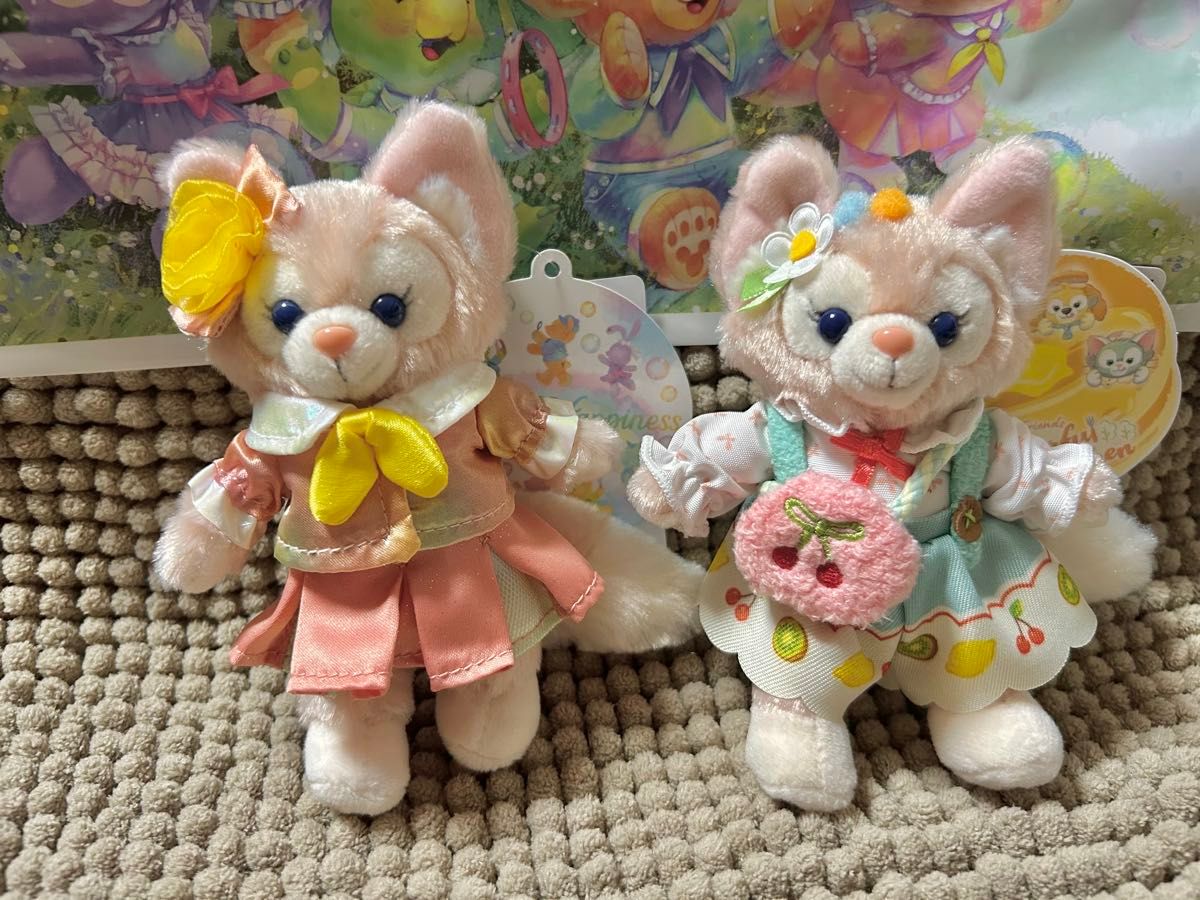 リーナベル ぬいぐるみバッジ ダッフィー 20周年 カラフル リーナベル ぬいぐるみバッジ ダッフィー 20周年 カラフル