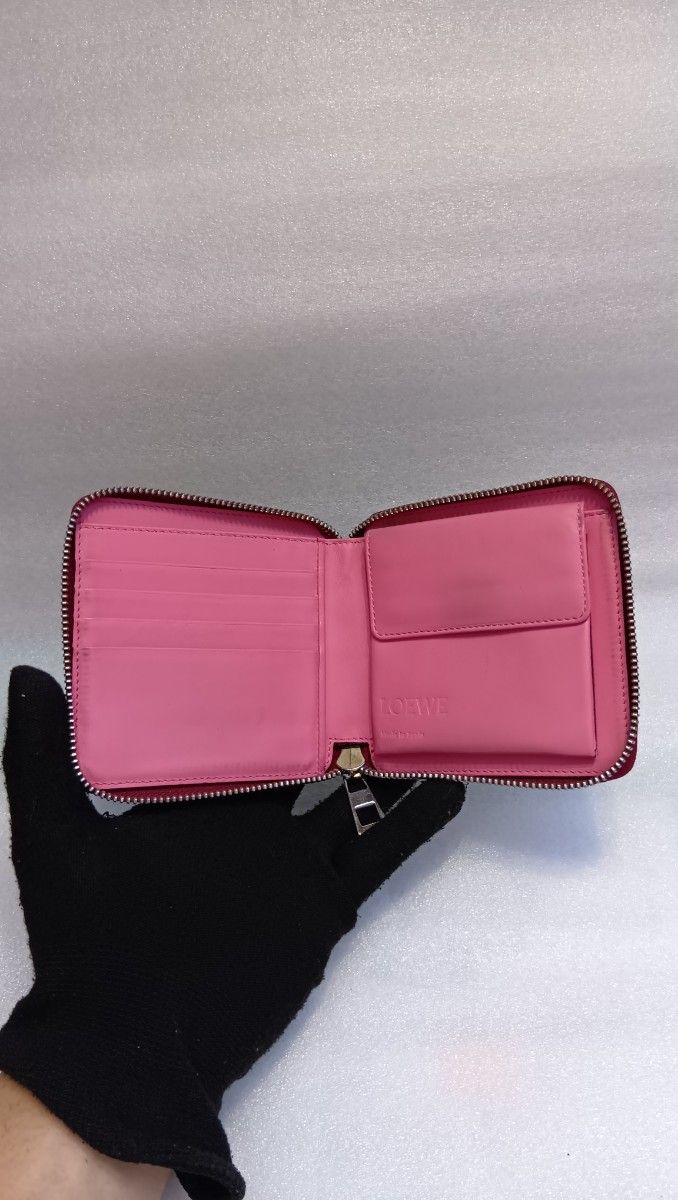 LOEWE ロエベ レザーウォレット 財布 折り財布 アナグラム LOEWE ロエベ レザーウォレット 財布 折り財布 アナグラム