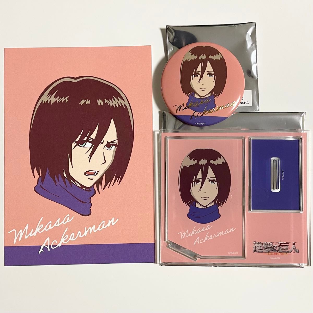進撃の巨人 Art make カードアクリルスタンド 缶バッジ特典 進撃の巨人 Art make カードアクリルスタンド 缶バッジ特典