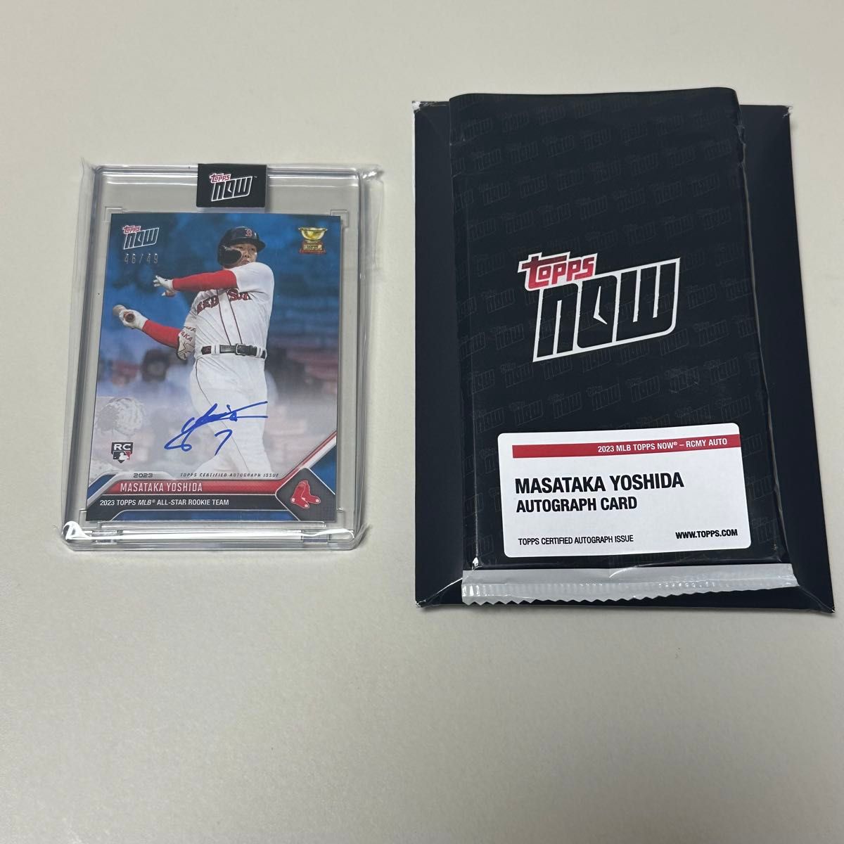 Topps now レッドソックス 吉田正尚 直筆サインカード ルーキー Topps now レッドソックス 吉田正尚 直筆サインカード ルーキー