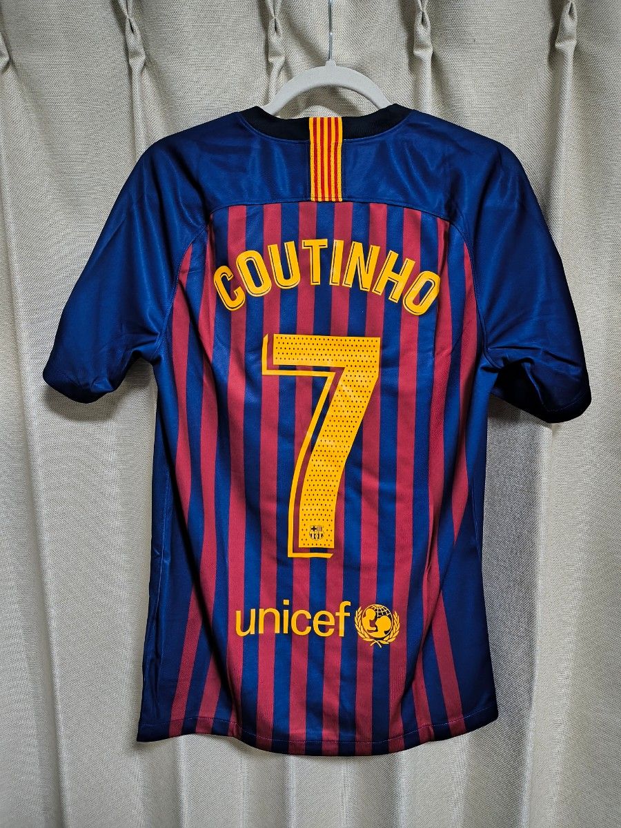 FCバルセロナ コウチーニョ 7番 ユニフォーム 2018-19 Sサイズ FCバルセロナ コウチーニョ 7番 ユニフォーム 2018-19 Sサイズ
