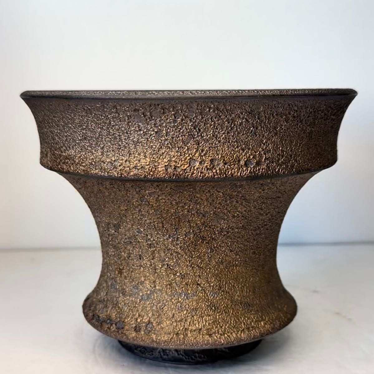 5号直径16.5cm植木鉢多肉観覧植物陶器陶芸ハンドメイドアカベサボテン手作り
