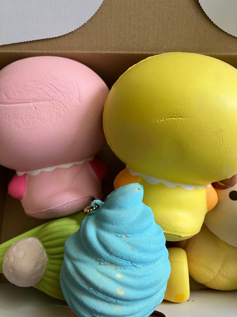 スクイーズ いろいろ 7点 セット アイス ケーキ とり スクイーズ いろいろ 7点 セット アイス ケーキ とり