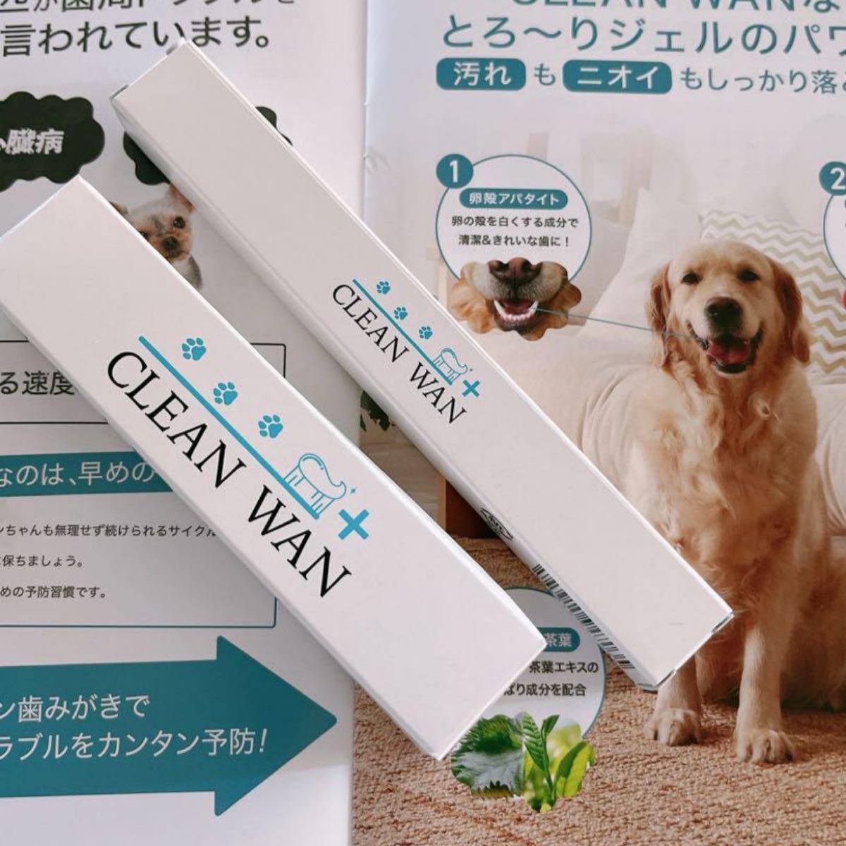 CLEAN WAN クリーンワン 犬・猫用 口腔ジェル 15g 専用歯ブラシ CLEAN WAN クリーンワン 犬・猫用 口腔ジェル 15g 専用歯ブラシ