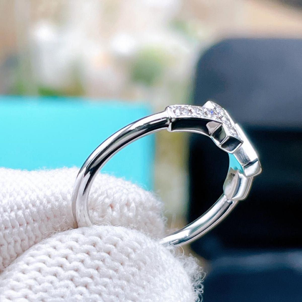 ティファニー 新品仕上済 Tiffany&Co Tワイヤー ダイヤ リング ティファニー 新品仕上済 Tiffany&Co Tワイヤー ダイヤ リング