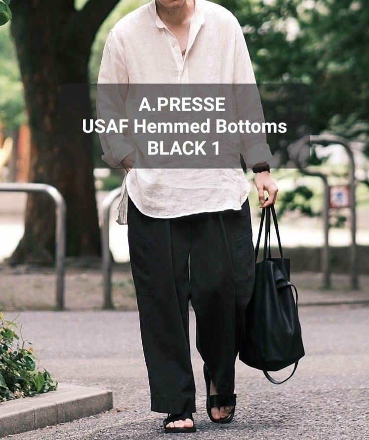 A PRESSE USAF Hemmed Bottoms BLACK 1|Yahoo!フリマ(旧PayPay A PRESSE USAF Hemmed Bottoms BLACK 1|Yahoo!フリマ(旧PayPay