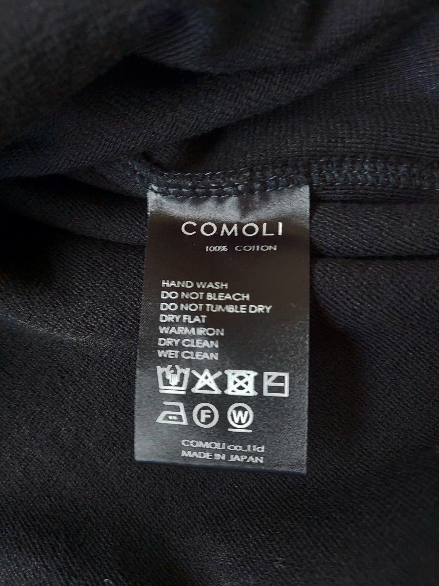 25ss 新品未使用 COMOLI コモリ パイル スキッパー シャツ Black 25ss 新品未使用 COMOLI コモリ パイル スキッパー シャツ Black