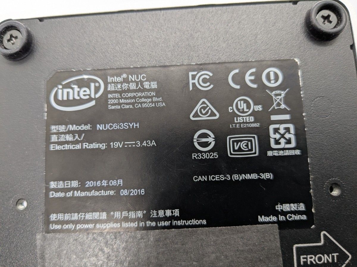 ジャンク Intel NUC NUC6i3SYH i3 6100U 4GB 128GB|Yahoo ジャンク Intel NUC NUC6i3SYH i3 6100U 4GB 128GB|Yahoo