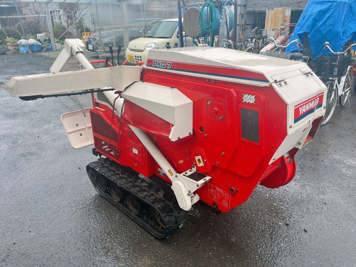 中古 YANMAR ヤンマー 自動脱こく機 PKG7 自走式 脱穀機 中古 YANMAR ヤンマー 自動脱こく機 PKG7 自走式 脱穀機