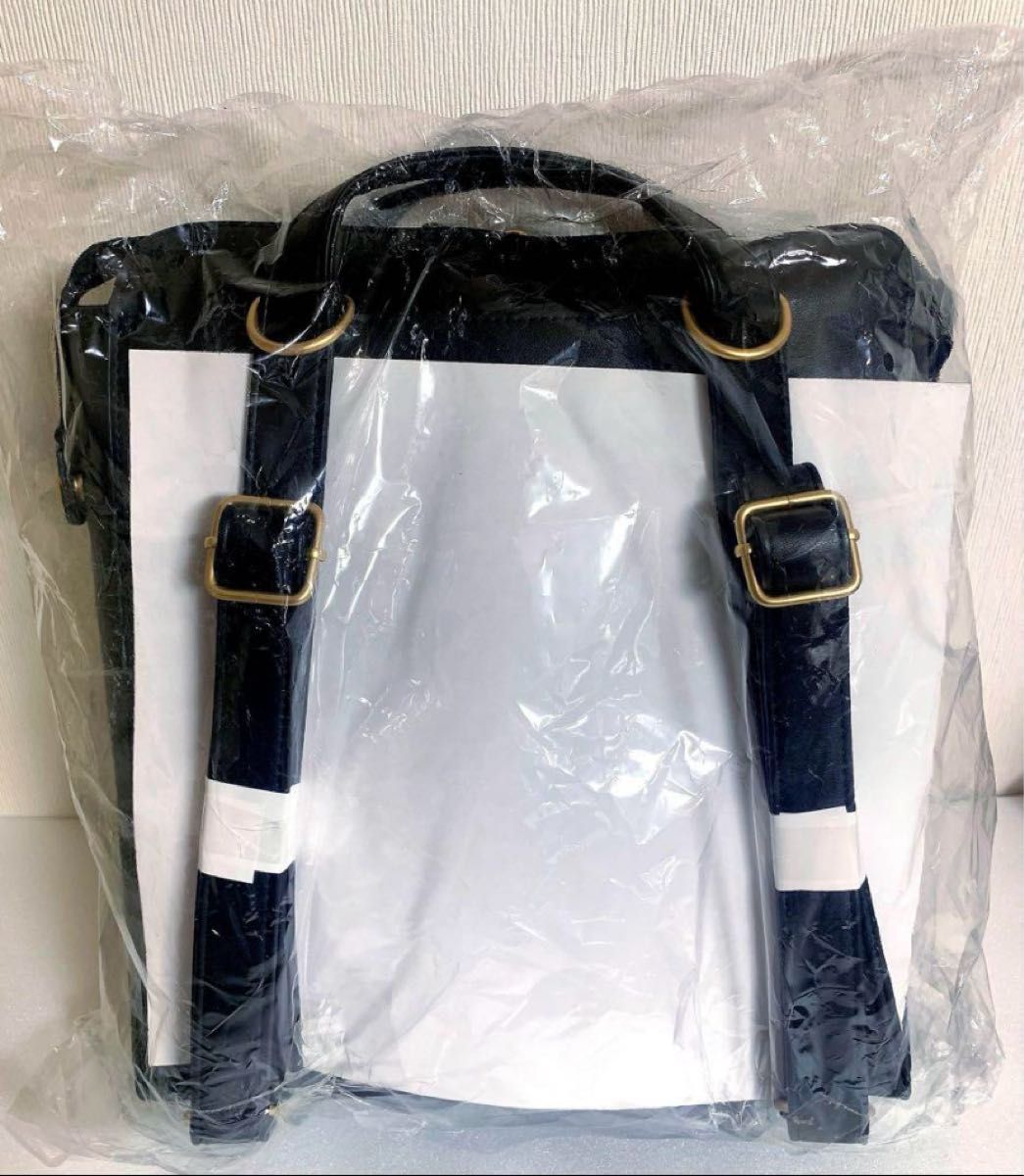 青木美沙子 しまむら コラボ 2wayリュック トートバッグ 黒 新品 青木美沙子 しまむら コラボ 2wayリュック トートバッグ 黒 新品