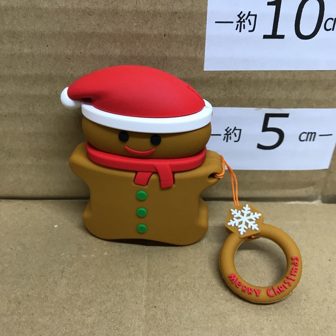 【MH966 閉店店舗の処分品】 イヤホン カバー AirPodsケース　エアーポッズ クリスマス サンタクロース クッキー airpods 第二世代 ケース_画像1