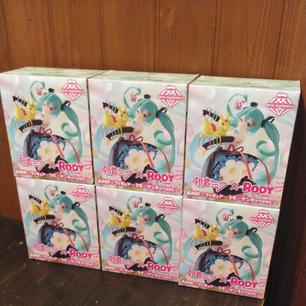 初音ミク×Rody AMP+ フィギュア 39 サンキューver 6個セット 初音ミク×Rody AMP+ フィギュア 39 サンキューver 6個セット