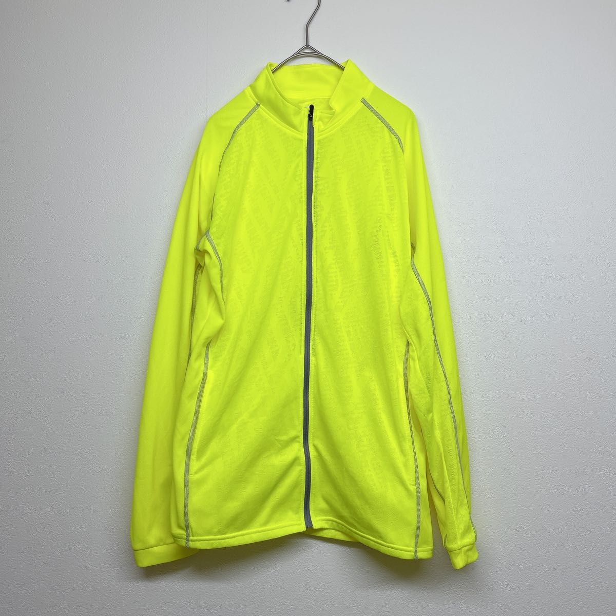 3598 ミズノ MIZUNO 蛍光イエロー ジップアップ ジャケット 3598 ミズノ MIZUNO 蛍光イエロー ジップアップ ジャケット