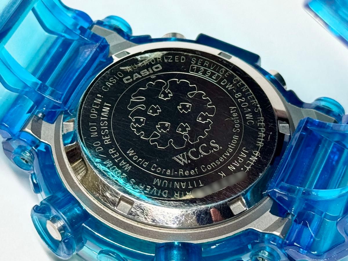 CASIO G-SHOCK WCCS FROGMAN DW-8201WC-7T クリアブルーカスタム CASIO G-SHOCK WCCS FROGMAN DW-8201WC-7T クリアブルーカスタム