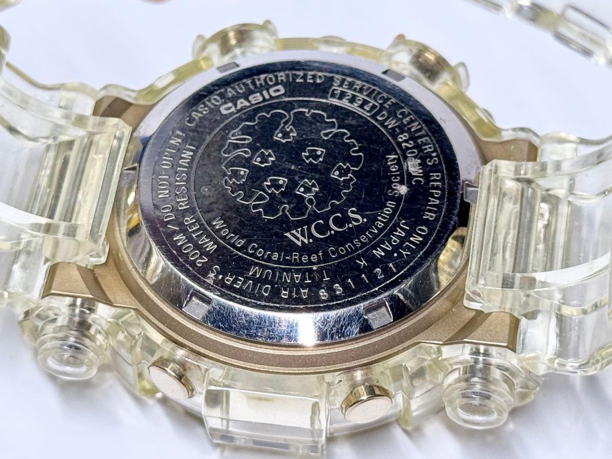 CASIO G-SHOCK WCCS FROGMAN ゴールド DW-8201WC-9T クリア CASIO G-SHOCK WCCS FROGMAN ゴールド DW-8201WC-9T クリア