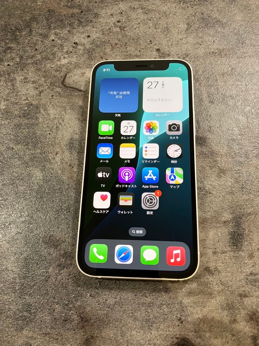 67900 iPhone12 mini 64GB ホワイト SIMフリー ジャンク品 67900 iPhone12 mini 64GB ホワイト SIMフリー ジャンク品