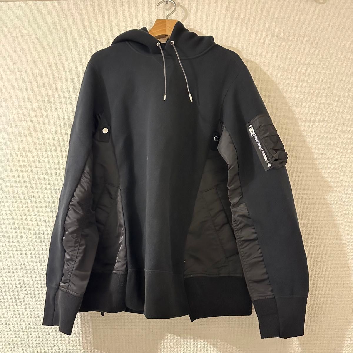 Lサイズ Sacai サカイ SCM-033 Sponge Sweat Black|Yahoo Lサイズ Sacai サカイ SCM-033 Sponge Sweat Black|Yahoo