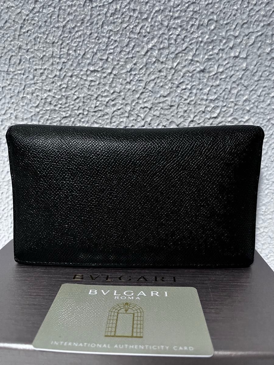 BVLGARI 二つ折財布 ブラック財布 長財布 ロングウォレット BVLGARI 二つ折財布 ブラック財布 長財布 ロングウォレット