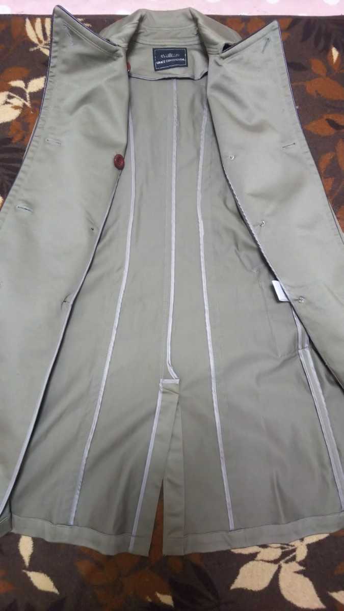 *GRACE CONTINENTAL* khaki piping trench coat size 36* Grace Continental *