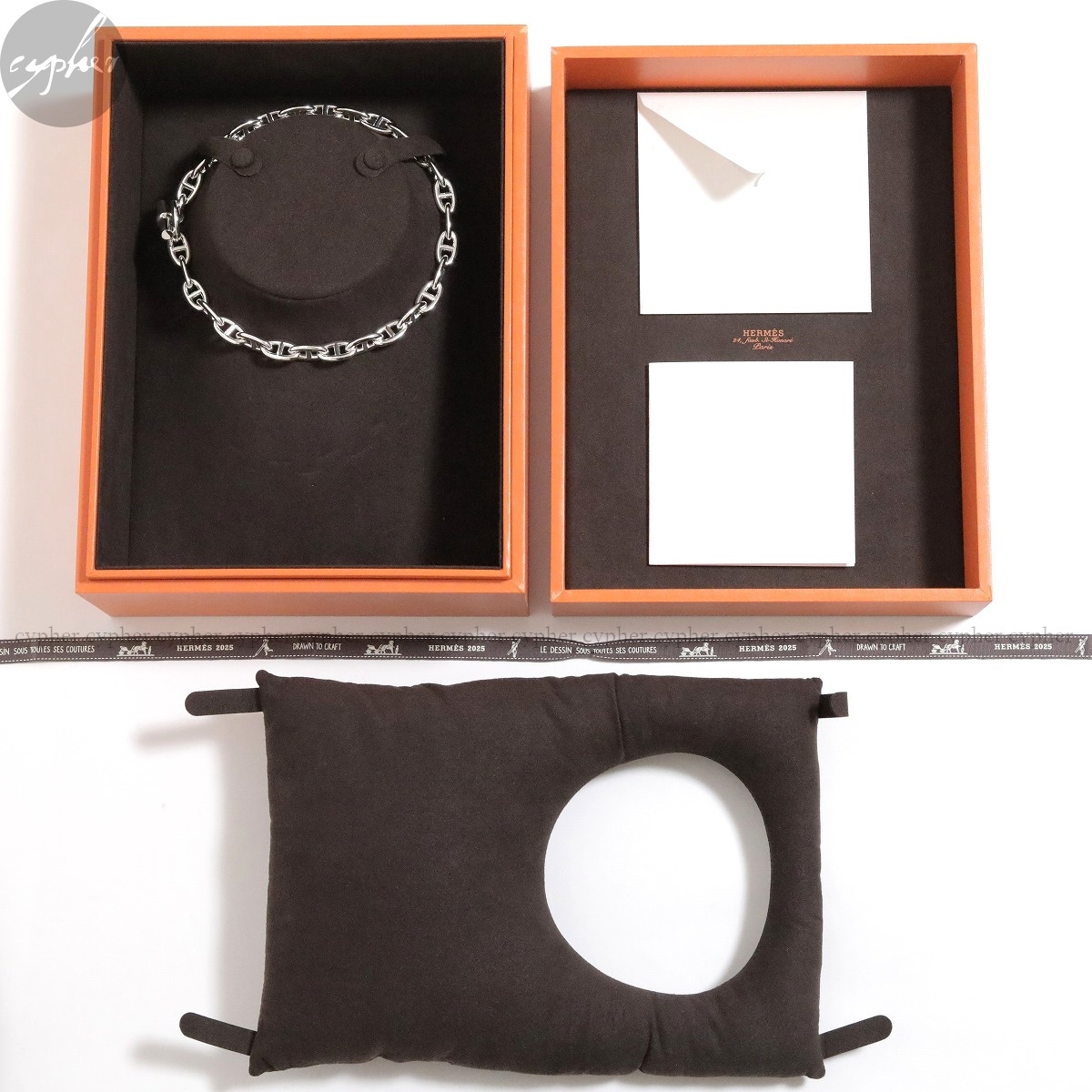 GM29 新品 HERMES Chaine d'ancre ネックレス シルバー エルメス GM29 新品 HERMES Chaine d'ancre ネックレス シルバー エルメス