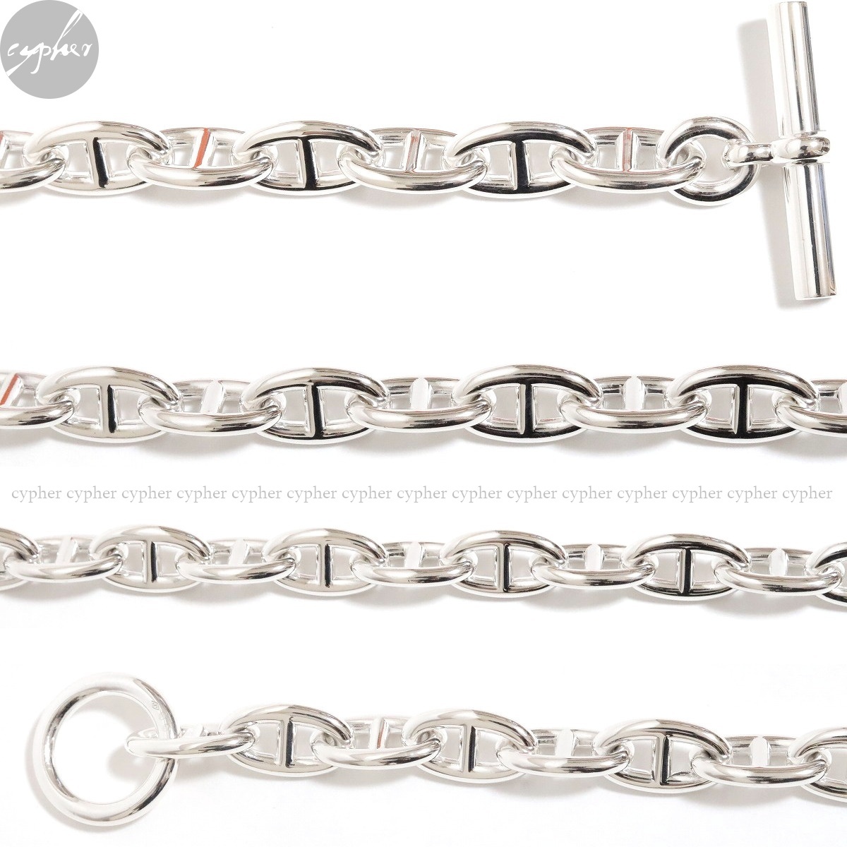 GM29 新品 HERMES Chaine d'ancre ネックレス シルバー エルメス GM29 新品 HERMES Chaine d'ancre ネックレス シルバー エルメス