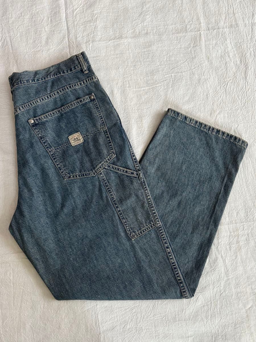 1990s RRL ダブルアールエル デニムペインターパンツ USA製 W34 1990s RRL ダブルアールエル デニムペインターパンツ USA製 W34