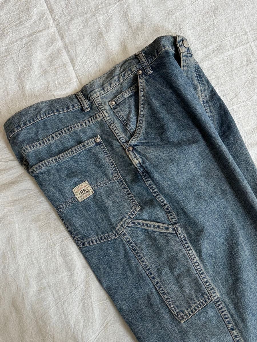 1990s RRL ダブルアールエル デニムペインターパンツ USA製 W34 1990s RRL ダブルアールエル デニムペインターパンツ USA製 W34