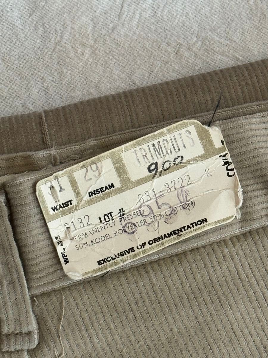 1960s DEAD STOCK LEVI'S STA-PREST コーデュロイスラックス 1960s DEAD STOCK LEVI'S STA-PREST コーデュロイスラックス
