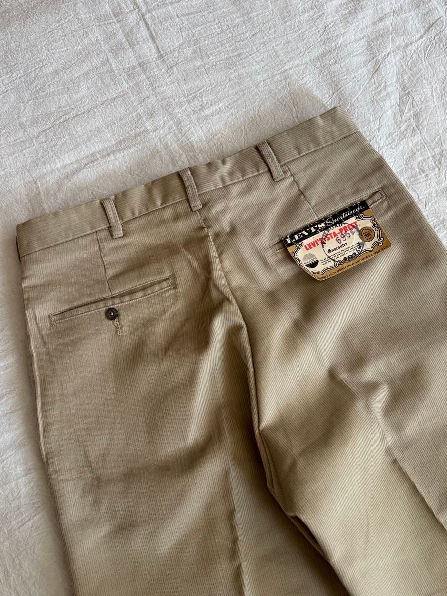 1960s DEAD STOCK LEVI'S STA-PREST コーデュロイスラックス 1960s DEAD STOCK LEVI'S STA-PREST コーデュロイスラックス
