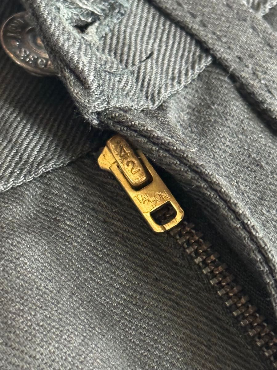 1960s DEAD STOCK Levi's 518 BIG-E カツラギパンツ ブラック 白 1960s DEAD STOCK Levi's 518 BIG-E カツラギパンツ ブラック 白