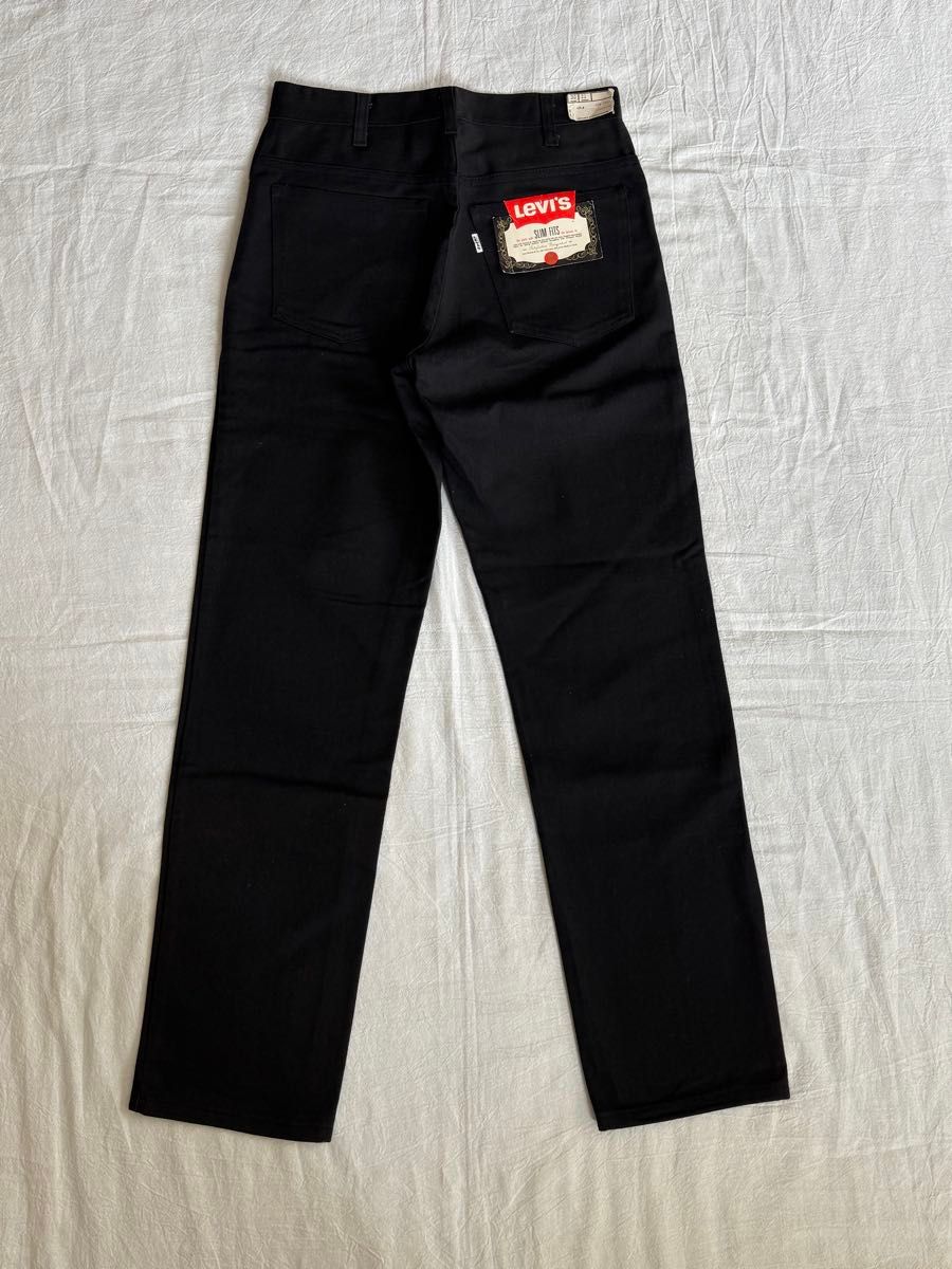 1960s DEAD STOCK Levi's 518 BIG-E カツラギパンツ ブラック 白 1960s DEAD STOCK Levi's 518 BIG-E カツラギパンツ ブラック 白