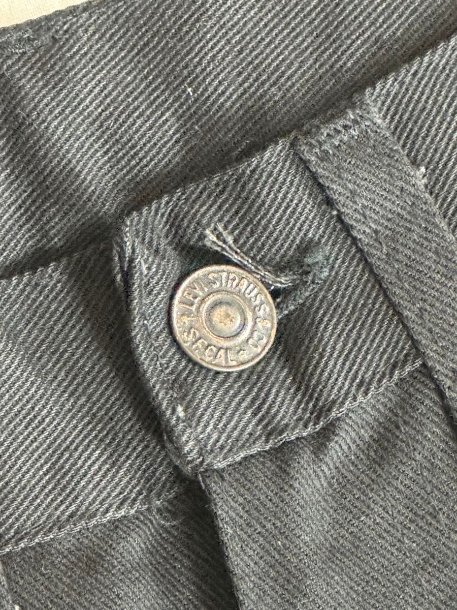 1960s DEAD STOCK Levi's 518 BIG-E カツラギパンツ ブラック 白 1960s DEAD STOCK Levi's 518 BIG-E カツラギパンツ ブラック 白