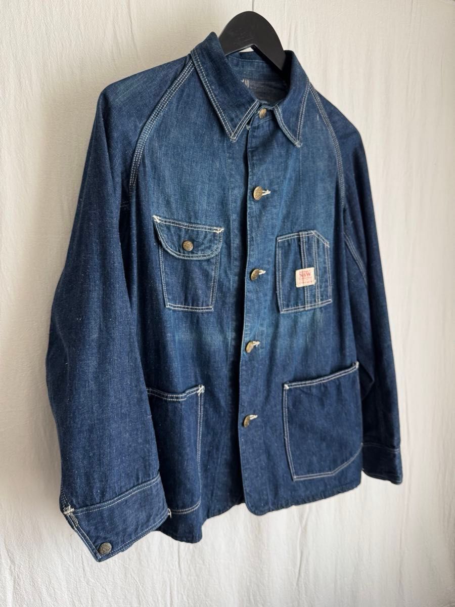 1940s N&W ガチャポケデニムカバーオール チェンジボタン 34相当 1940s N&W ガチャポケデニムカバーオール チェンジボタン 34相当