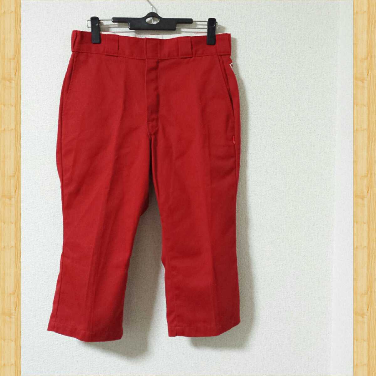  обычная цена 16500 иен BEDWIN Dickies укороченные брюки RED