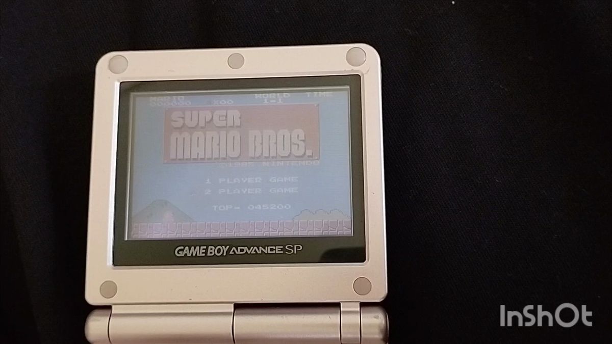 ゲームボーイアドバンスSP パールピンク(付属品付き)