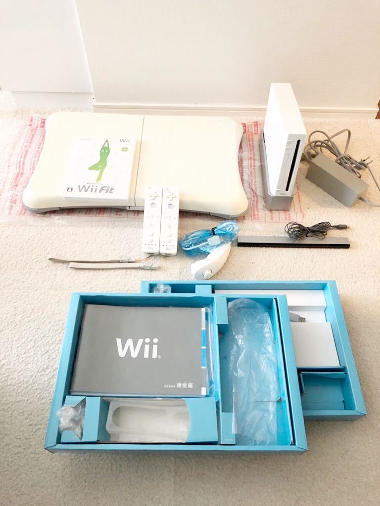  nintendo Nintendo Wii body balance wii board Wii Fit Wii exclusive use LAN adaptor + remote control set 