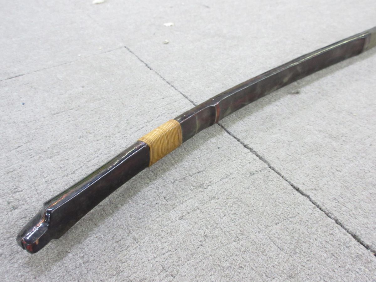 Z044-S3-16844□ 桑幡正清 竹弓 弓道 全長約216cm [引取歓迎 Z044-S3-16844□ 桑幡正清 竹弓 弓道 全長約216cm [引取歓迎