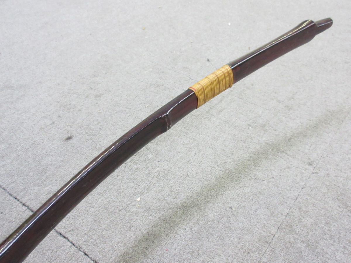 Z044-S3-16844□ 桑幡正清 竹弓 弓道 全長約216cm [引取歓迎 Z044-S3-16844□ 桑幡正清 竹弓 弓道 全長約216cm [引取歓迎