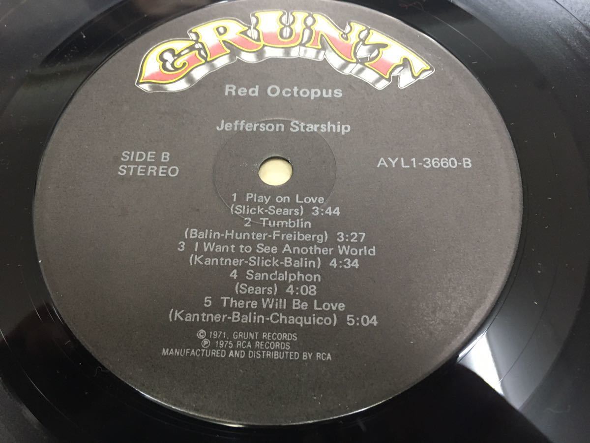 Jefferson Starship★中古LP/US盤「ジェファーソン・スターシップ～Red Octopus」_画像5