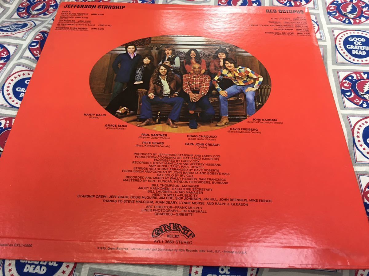 Jefferson Starship★中古LP/US盤「ジェファーソン・スターシップ～Red Octopus」_画像2