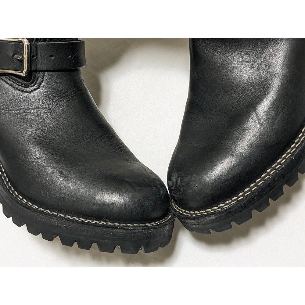 VIBERG エンジニアブーツ 7 5 擦り傷 前ロゴ ビブラム レザー VIBERG エンジニアブーツ 7 5 擦り傷 前ロゴ ビブラム レザー