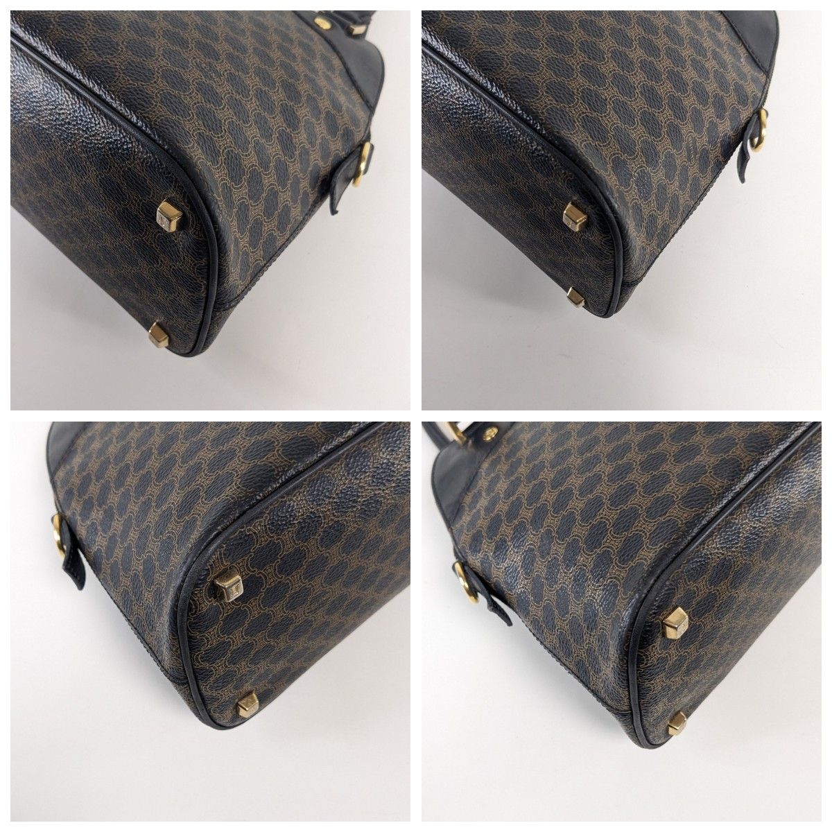 美品 セリーヌ ハンドバッグ ショルダーバッグ 2way 黒マカダム 美品 セリーヌ ハンドバッグ ショルダーバッグ 2way 黒マカダム