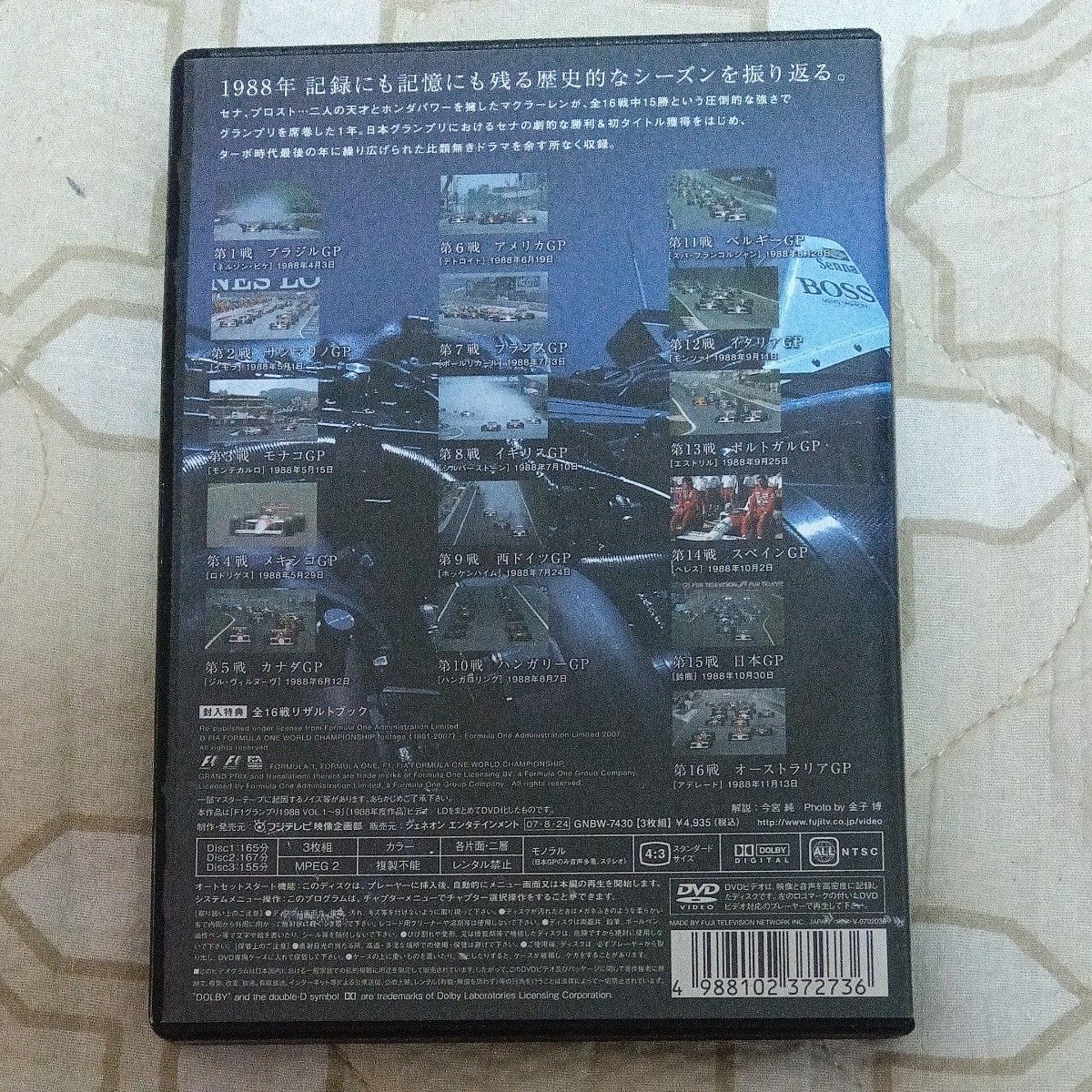 DVD F1 LEGENDS「F1 Grand Prix 1988」|Yahoo!フリマ(旧PayPay DVD F1 LEGENDS「F1 Grand Prix 1988」|Yahoo!フリマ(旧PayPay