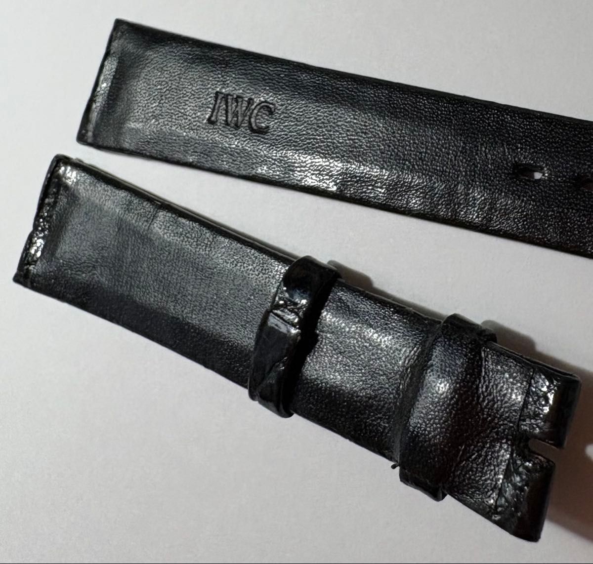 18mm/未使用】IWC クロコ革ベルト18mm×14mm(シャイニー仕上げ 18mm/未使用】IWC クロコ革ベルト18mm×14mm(シャイニー仕上げ