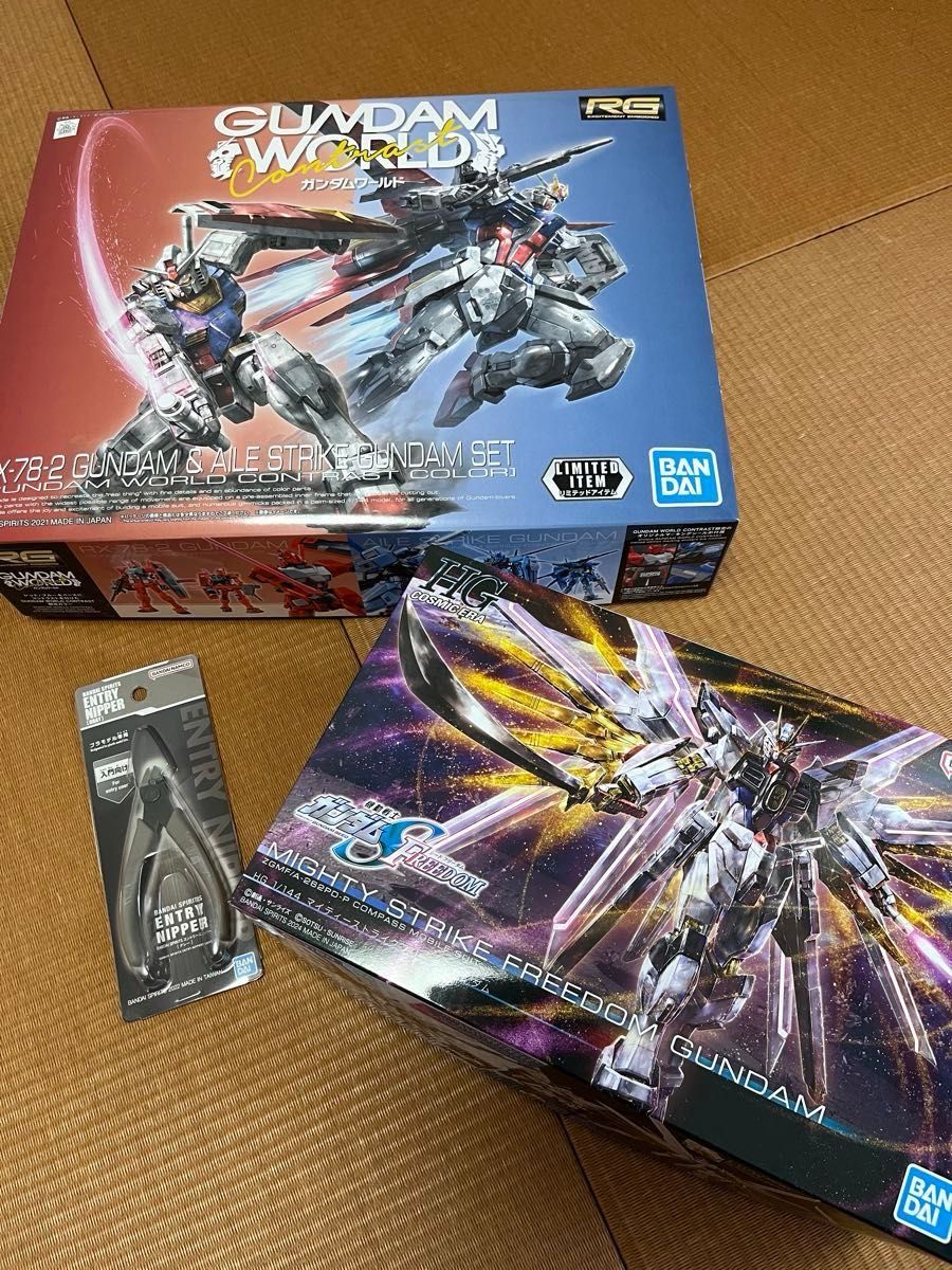 ガンダムワールド限定 ガンプラ RX-78-2&エールストライク ガンダムワールド限定 ガンプラ RX-78-2&エールストライク