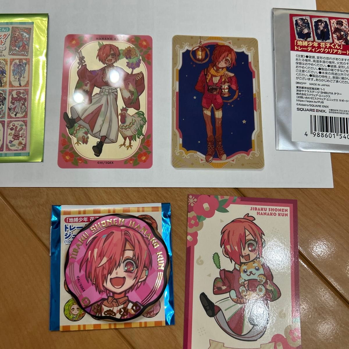 地縛少年花子くん ミツバ 缶バッジ クリアカード 10周年記念 地縛少年花子くん ミツバ 缶バッジ クリアカード 10周年記念